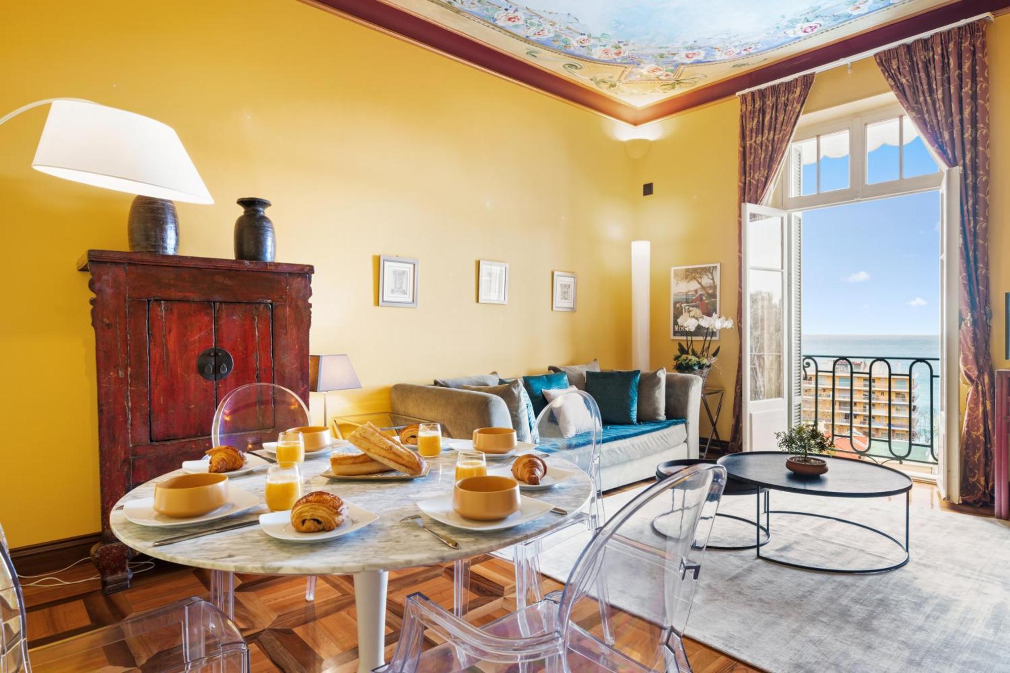 דירות מנטון Le Coq Tersling - Residential Parking - Ac - Sea View מראה חיצוני תמונה